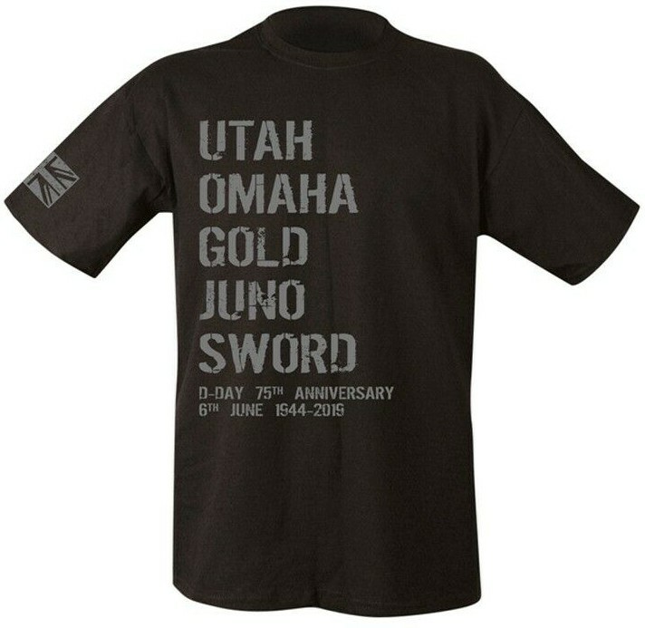 MILITARY T-SHIRT D-DAY BEACHES UTAH MENS S-2XL BRITISH ARMY WW2 ANNIVERSARY gallery