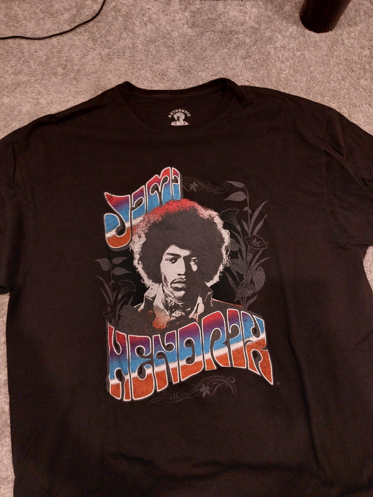 Various Black T-shirt with printing size L in one set