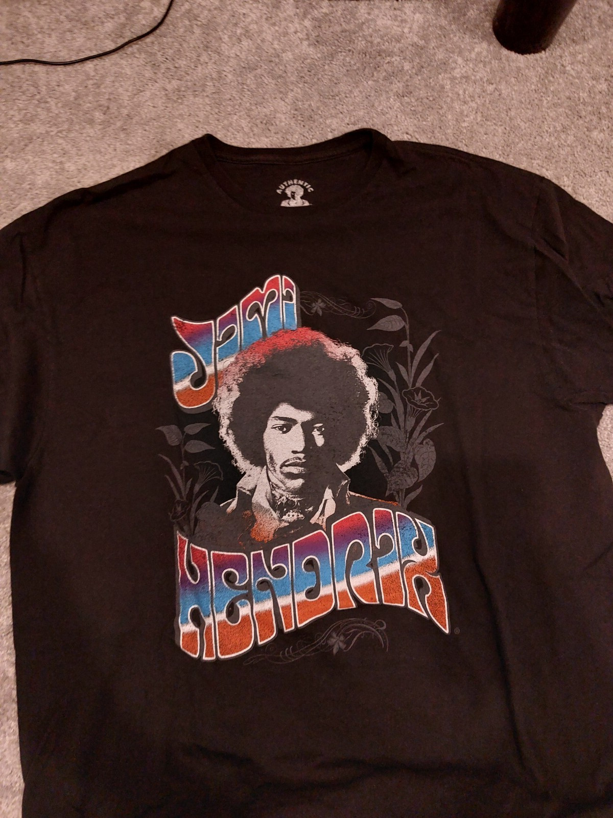 Various Black T-shirt with printing size L in one set