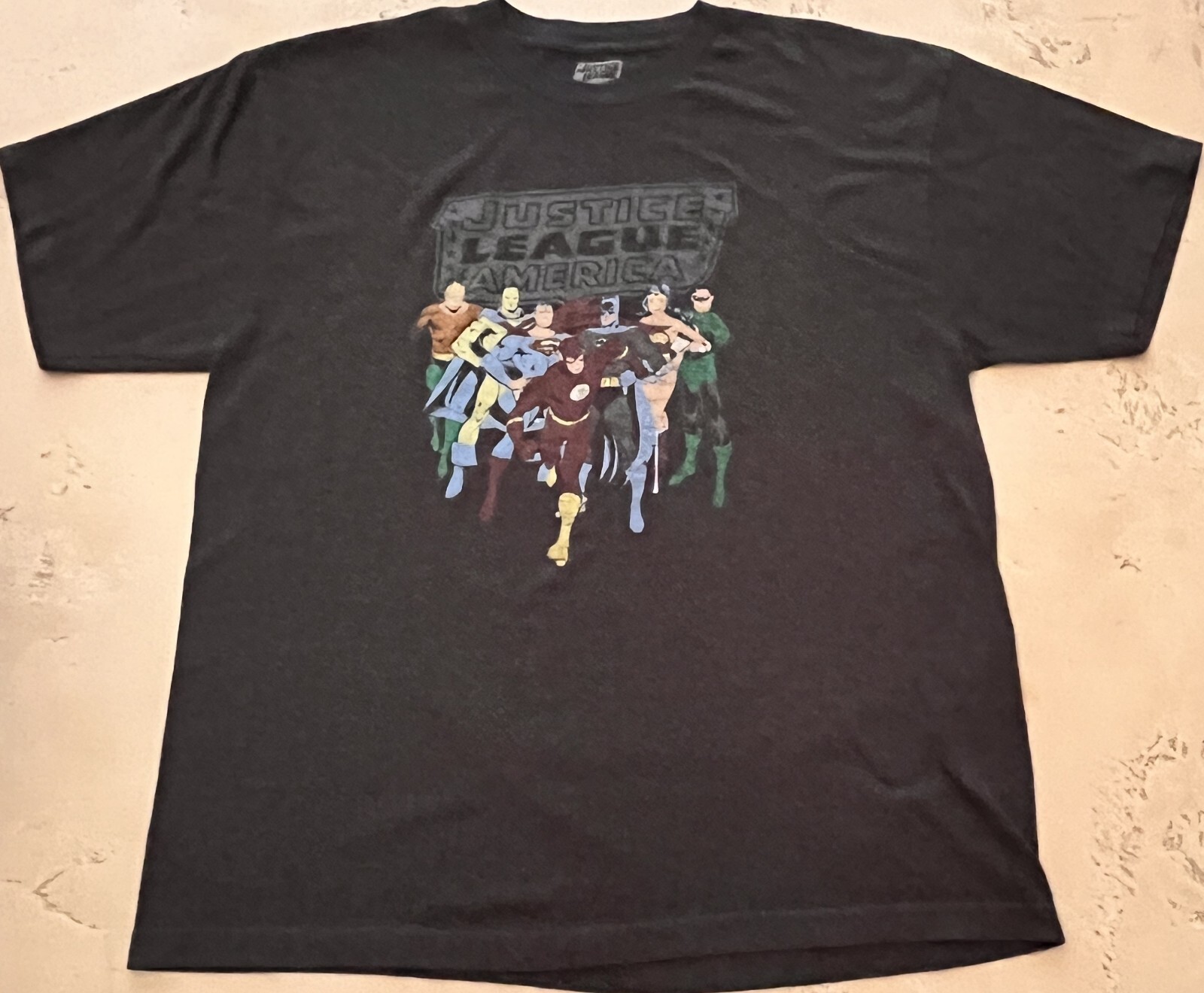DC COMICS Justice League of America T-SHIRT 2X XXL 50/50 Cotton/Poly gallery