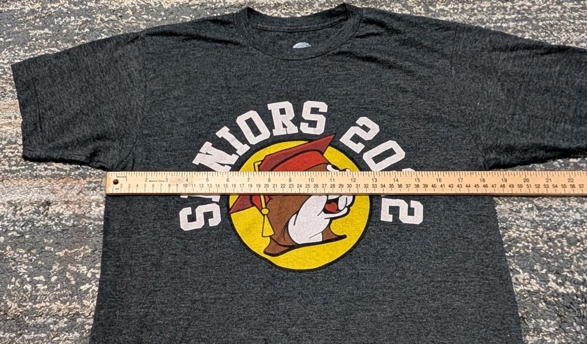Buc-ees Gray Size M T-shirt Seniors 2022 Voted Most Likely To Eat My Weight gallery