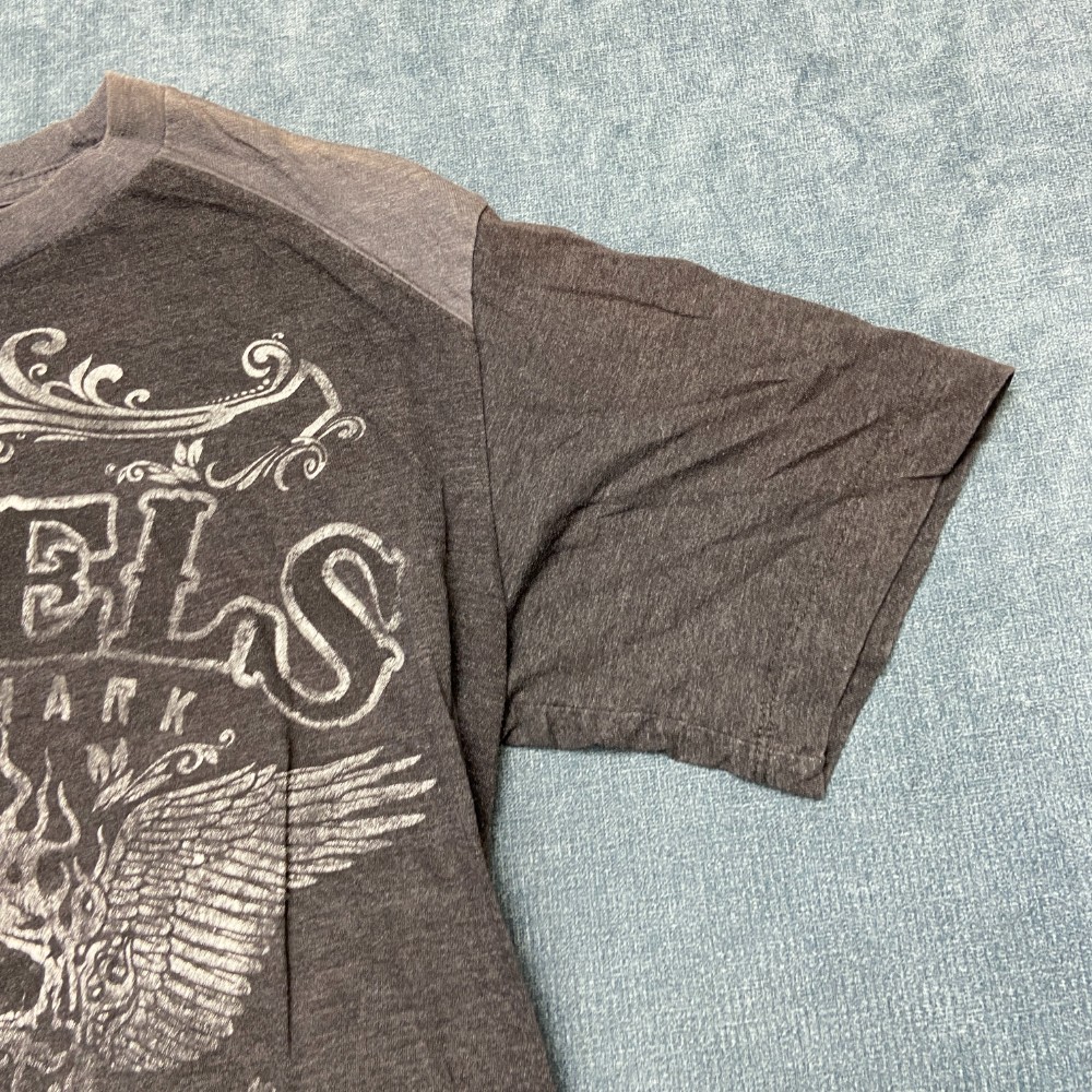 Skully Hi Octane Rebels Moto Mayhem Ride Hard T Shirt Mens Small Gray Graphic gallery