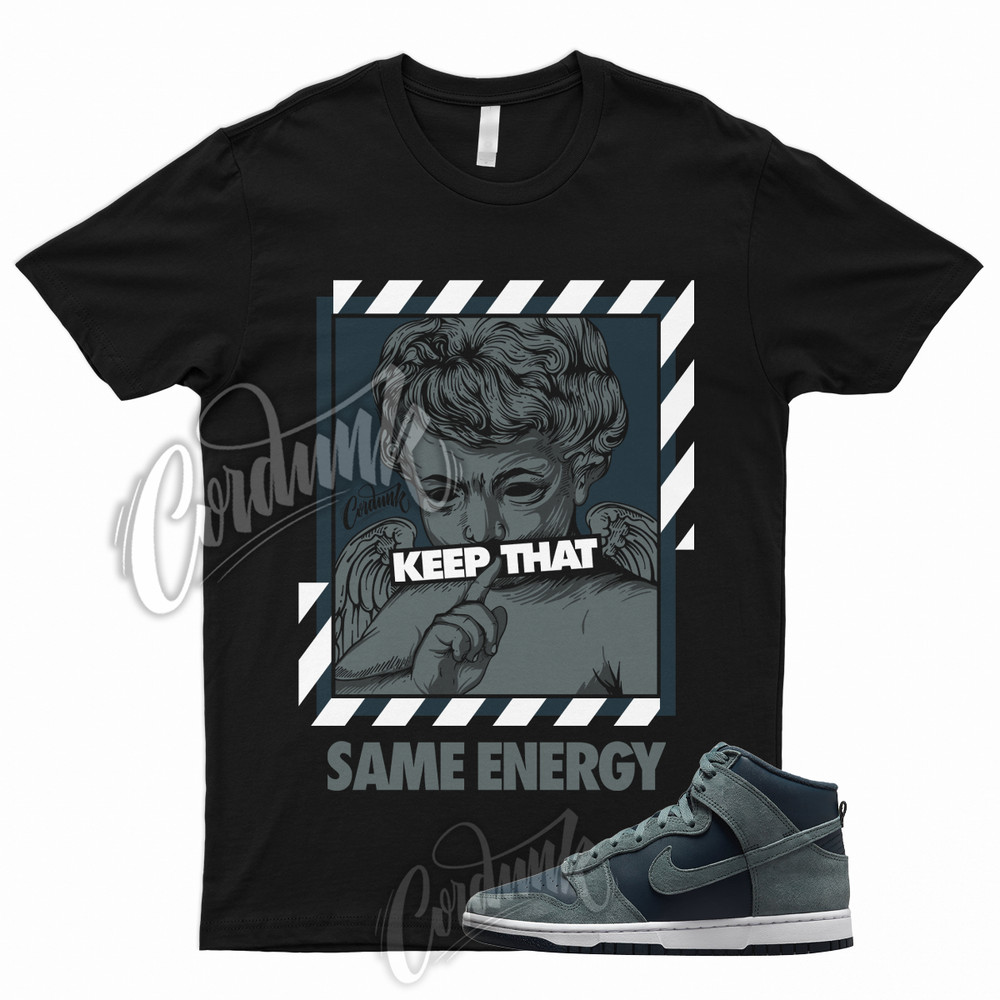 ENERGY T Shirt for Dunk High Teal Suede Dark Green Premium Armory Navy Low Mid 1