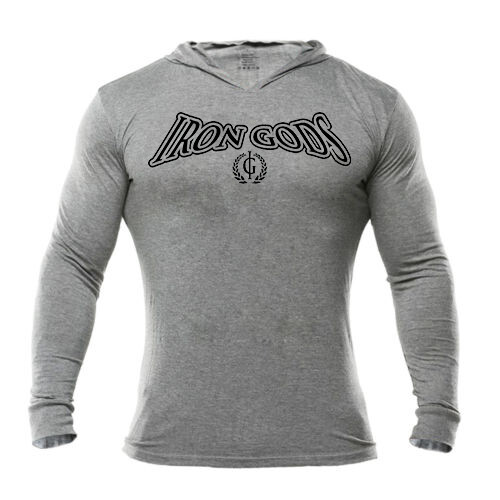 Iron Gods | Official Logo | Muscle Hoodie Gym Weightlifting Pullover Workout gallery