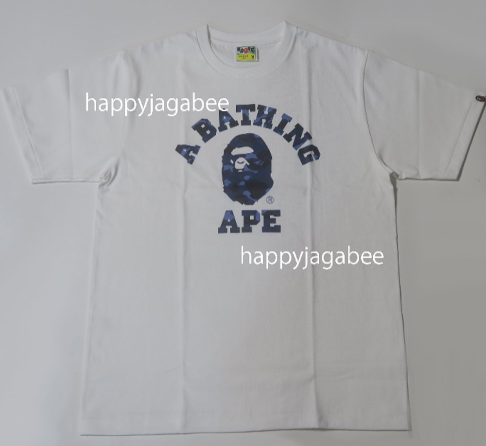 A BATHNIG APE Men's COLOR CAMO COLLEGE TEE 1L80110016 gallery
