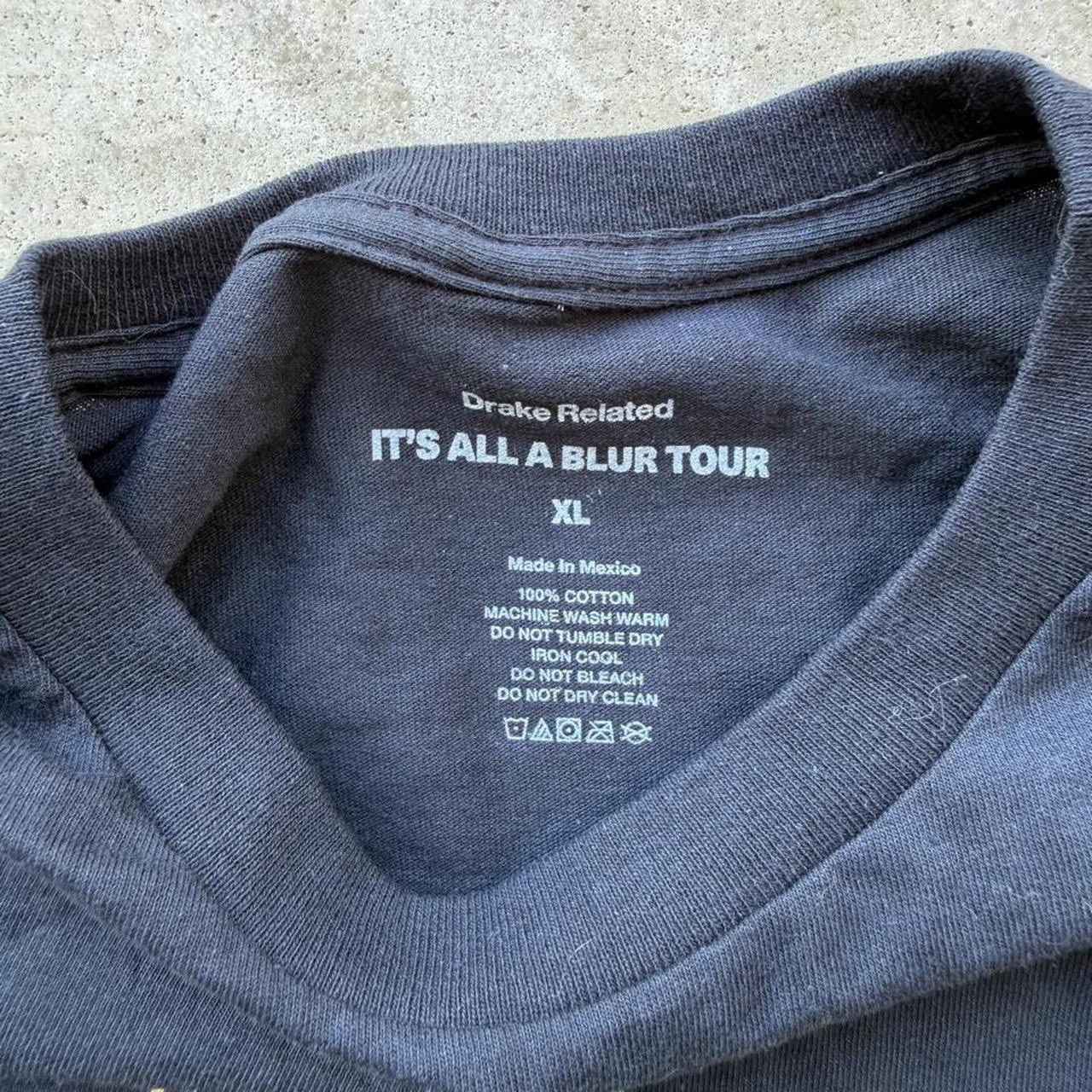 DRAKE It’s All A Blur Tour Peter Pan Black T-Shirt Merch CLB Drake 21 Savage XL gallery