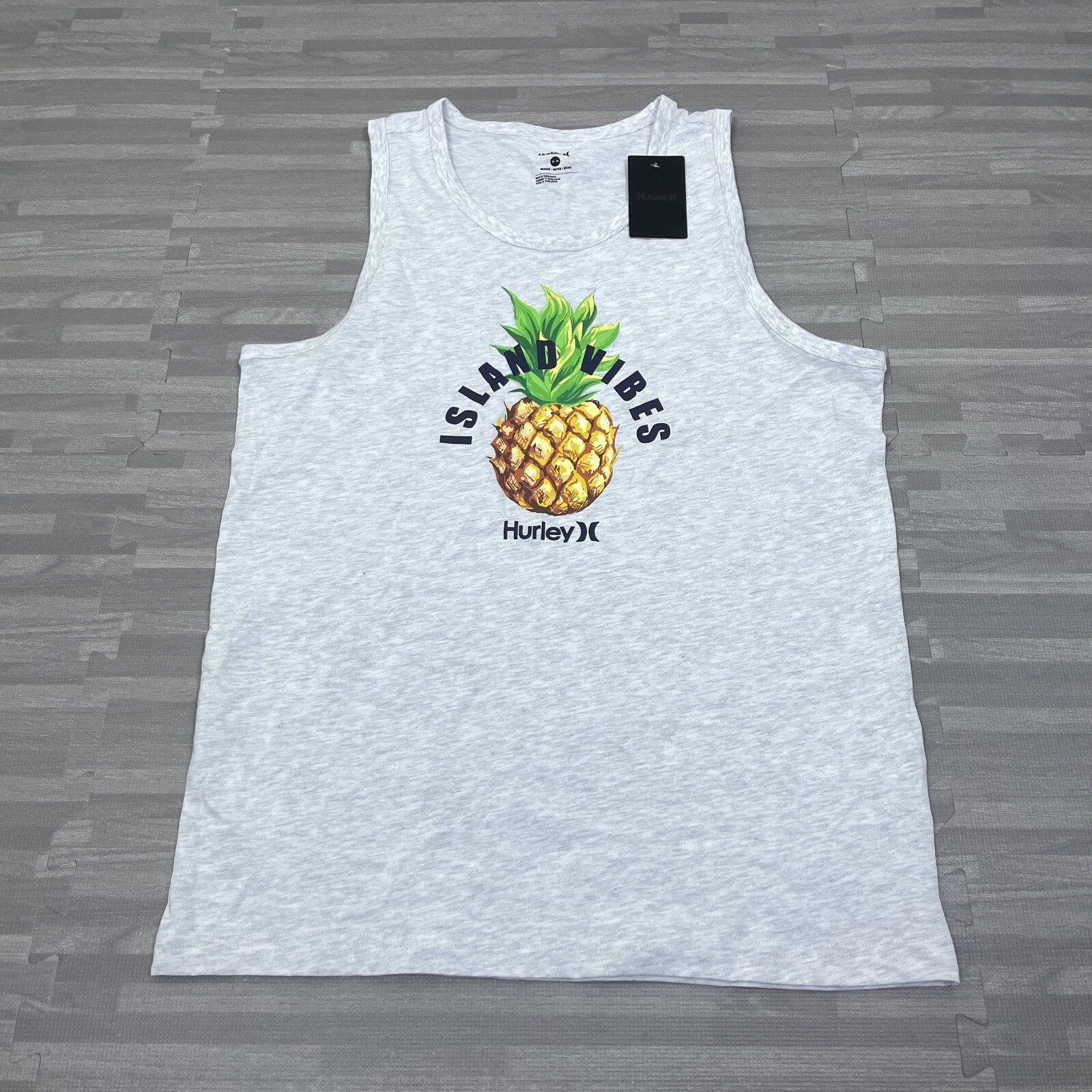 Hurley Pineapple Tropical Graphic Tank Top Island Vibes Mens Size M Medium $26 gallery