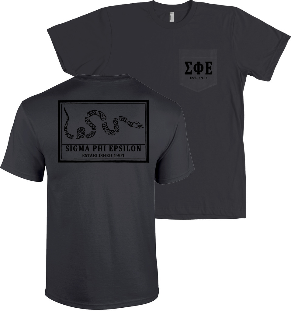 Sigma Phi Epsilon Join Or Die Bella+Canvas POCKET T Shirt Sig Ep Tee NEW gallery