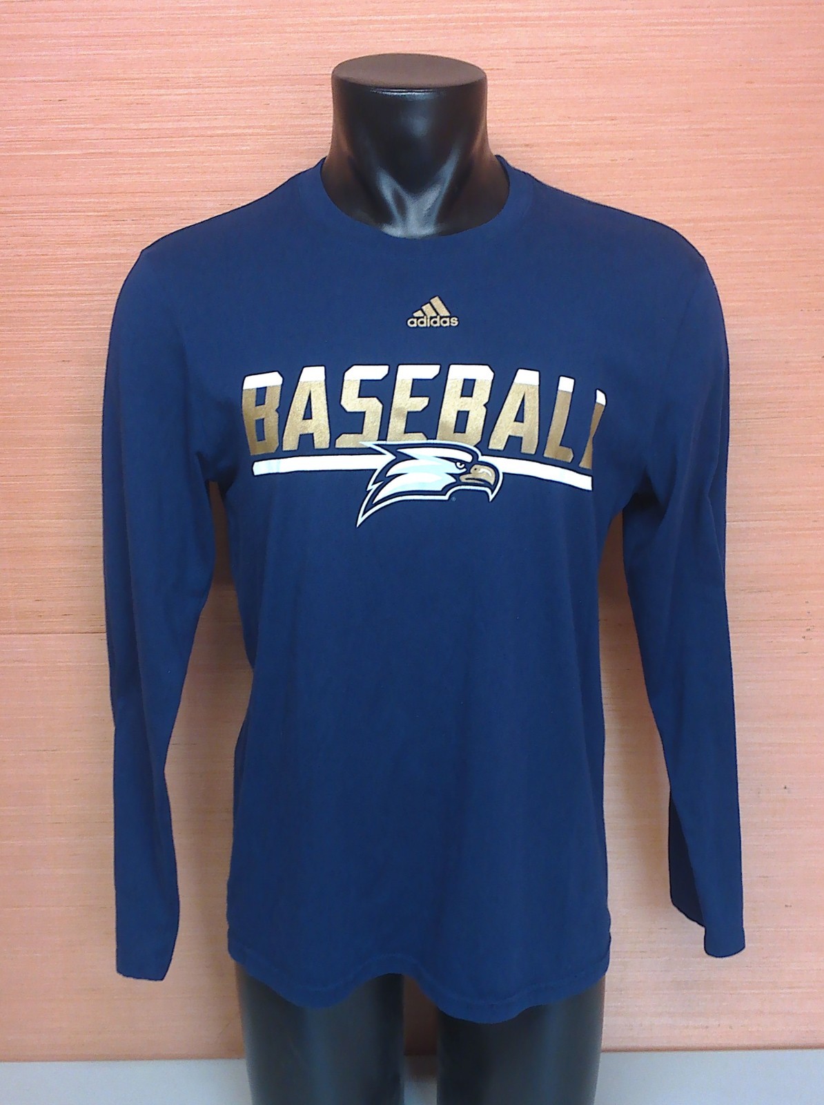 Georgia Southern Eagles Baseball Blue Long Sleeve Adidas Go-To T-Shirt Sz Large