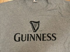 Guinness Beer Vintage Harp Light Gray T-Shirt Mens XL Extra large