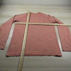 Lululemon Shirt Mens Large Light Red Tech Performance Long Sleeve Stretch Gym