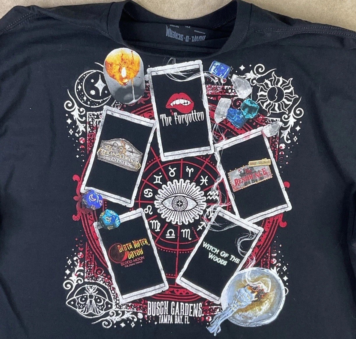 Busch Gardens Howl O Scream T-Shirt Sz 2XL Halloween The Forgotten Graphic Tee gallery