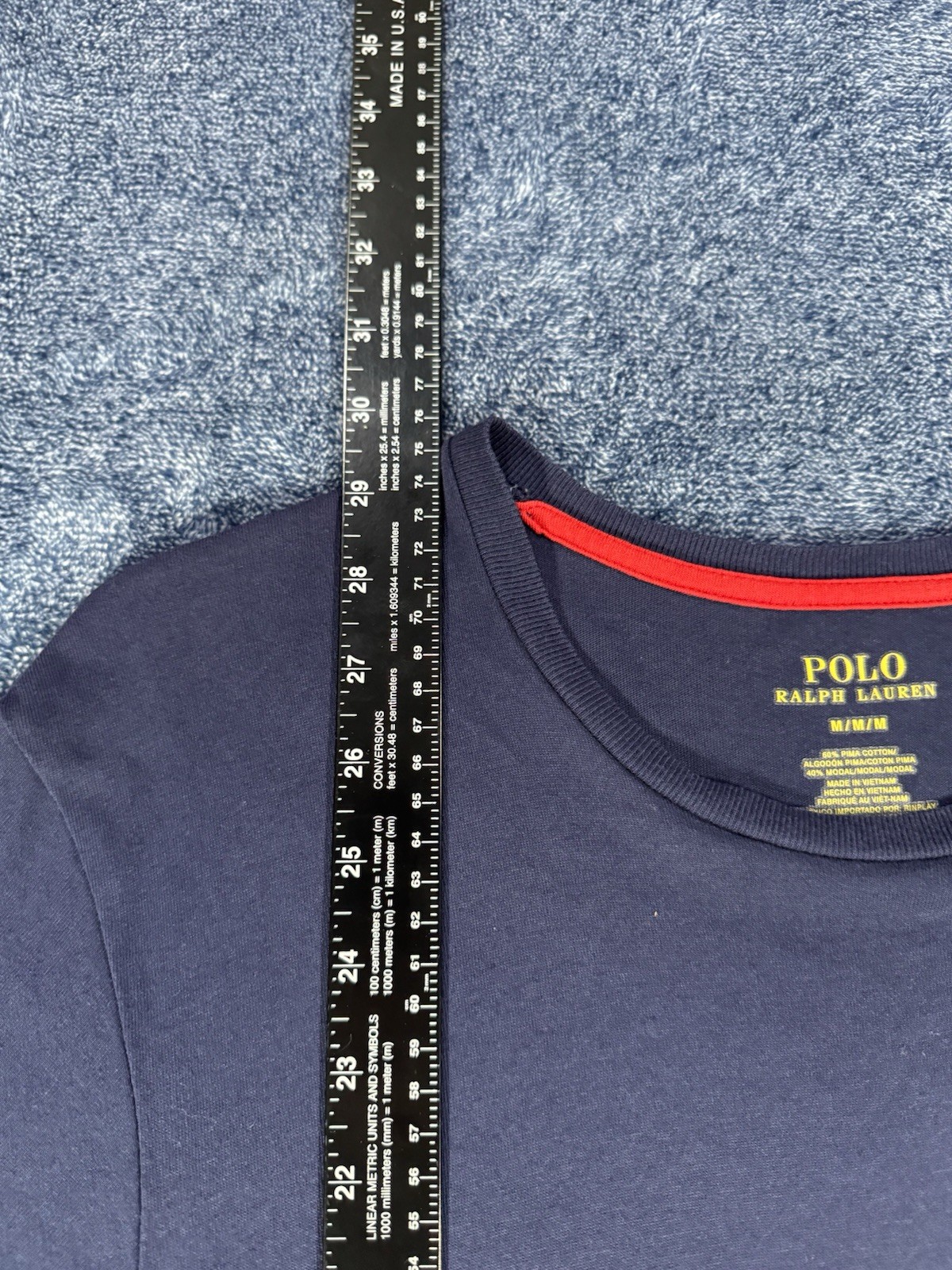 POLO Ralph Lauren Men’s Shirt Medium Crew Neck S/S Red Pony Lot Of 2 gallery