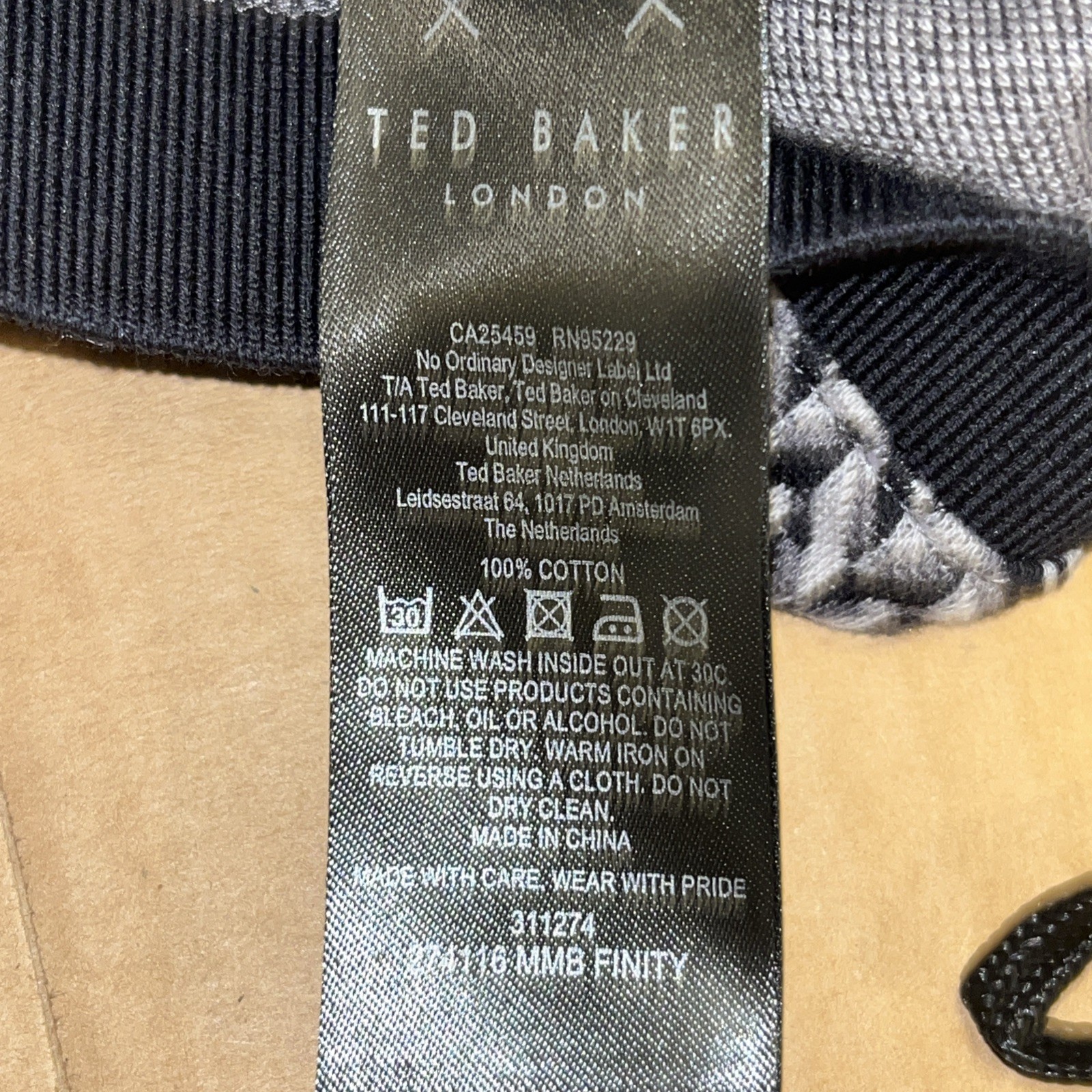 Ted Baker London Finity Jacquard T-Shirt Cotton Size 4 Regular gallery