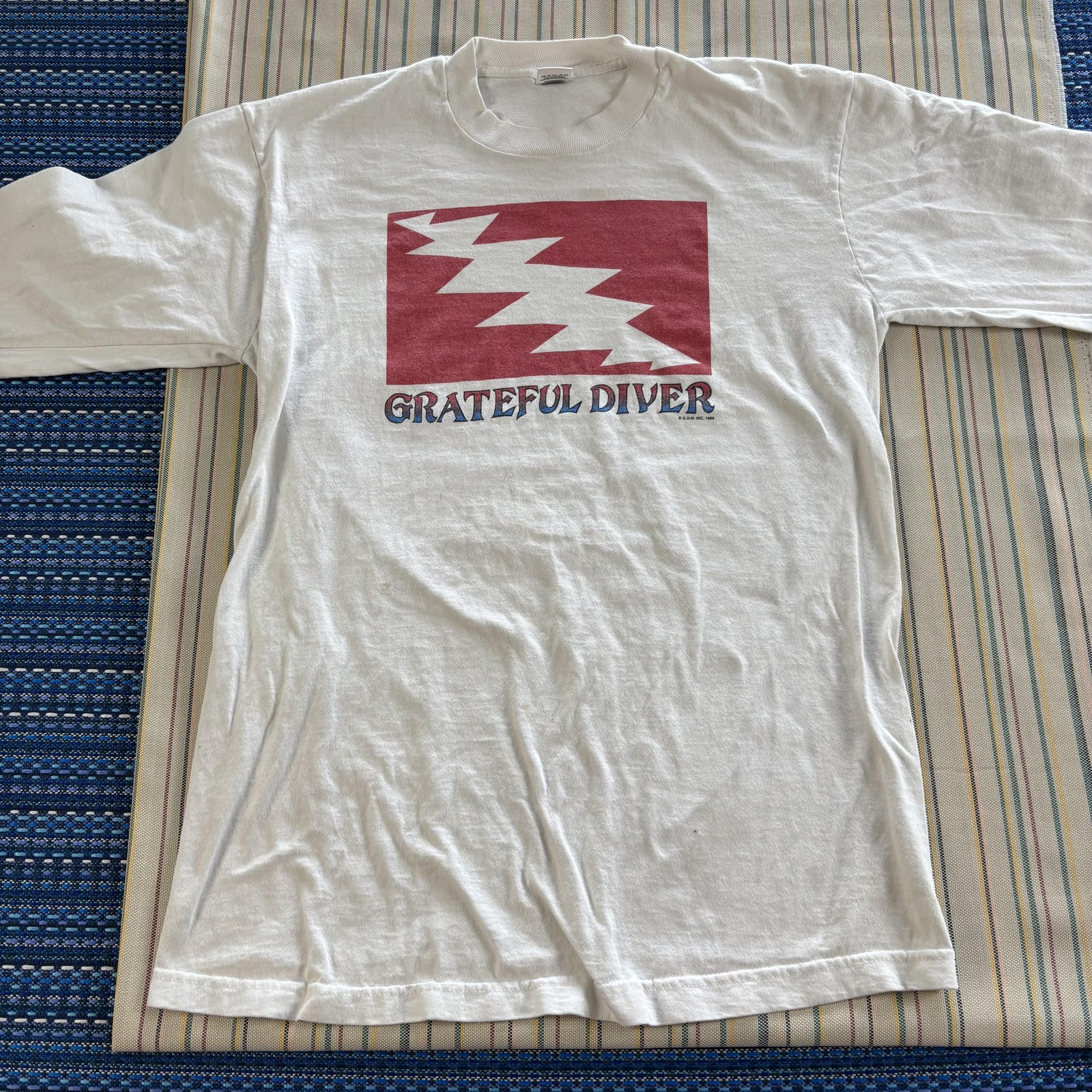 Vintage Grateful Diver Shirt Mens Large White 1996 Grateful Dead Coral Forest LS gallery