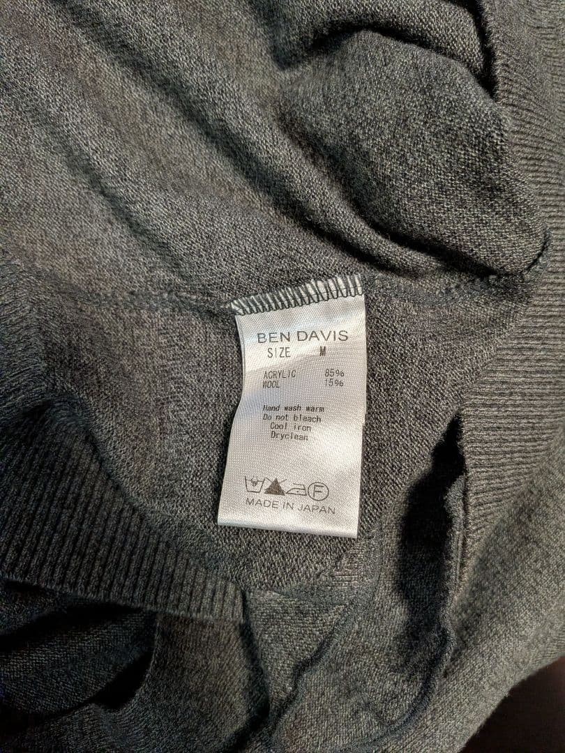 Ben Davis Gray Cardigan M V Neck Japan gallery