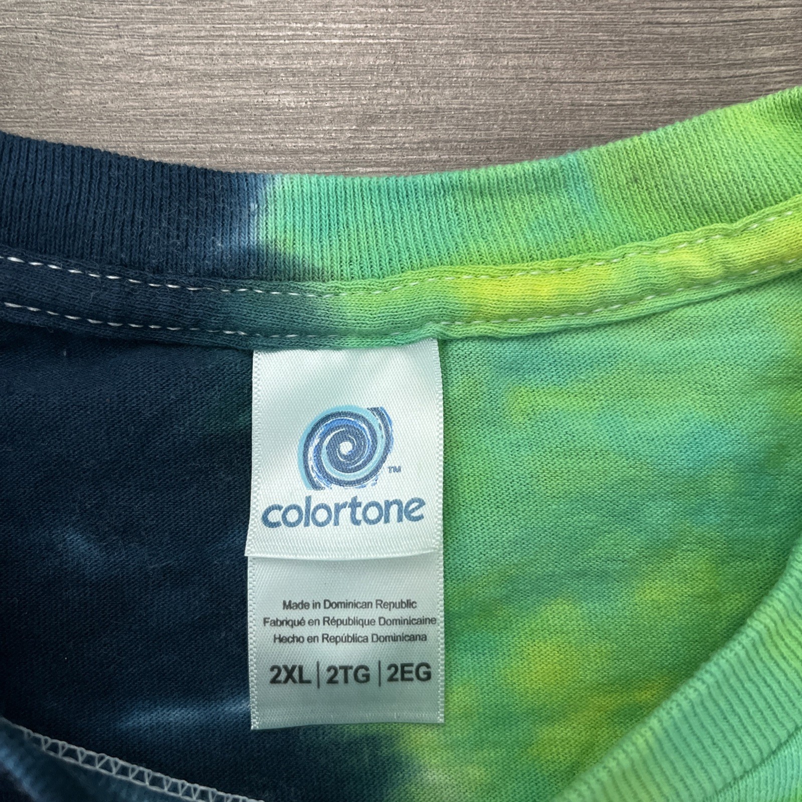 Colortone Tie Dye T Shirt Mens 2XL Multicolor Doobie Joint Graphic gallery