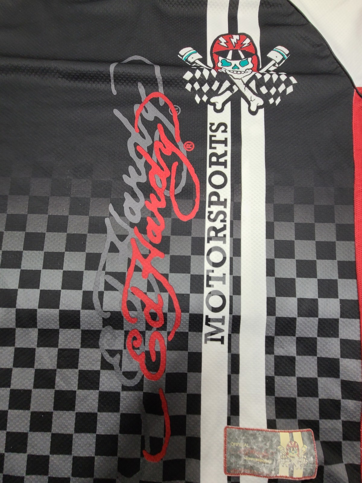 Ed Hardy Motorsports Jersey Mens XL Racing Motorcycle Skull Graphic Long Sleeve gallery