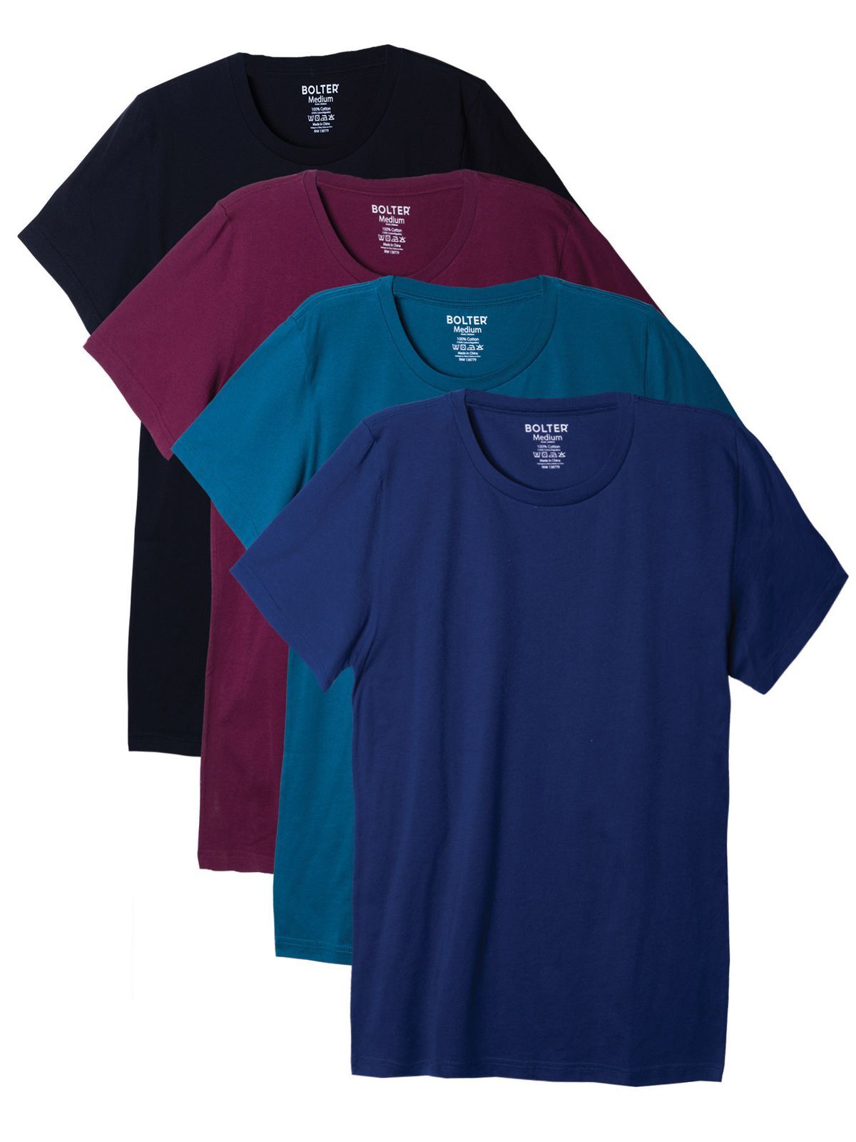 Bolter 4-Pack Men’s Cotton Crewneck T-shirt