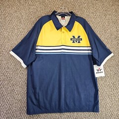 Alleson Athletic Minnesota Wolverines Shirt Mens Large Short Sleeve Polo NEW