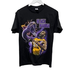 TeeStyled Black Mamba Kobe Bryant TShirt Mens Medium Black Graphic Basketball