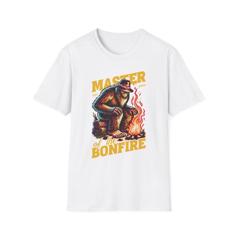 Bigfoot Bonfire T-Shirt: Sasquatch Outdoor Adventure Tee gallery