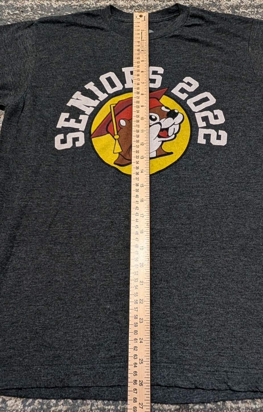 Buc-ees Gray Size M T-shirt Seniors 2022 Voted Most Likely To Eat My Weight gallery