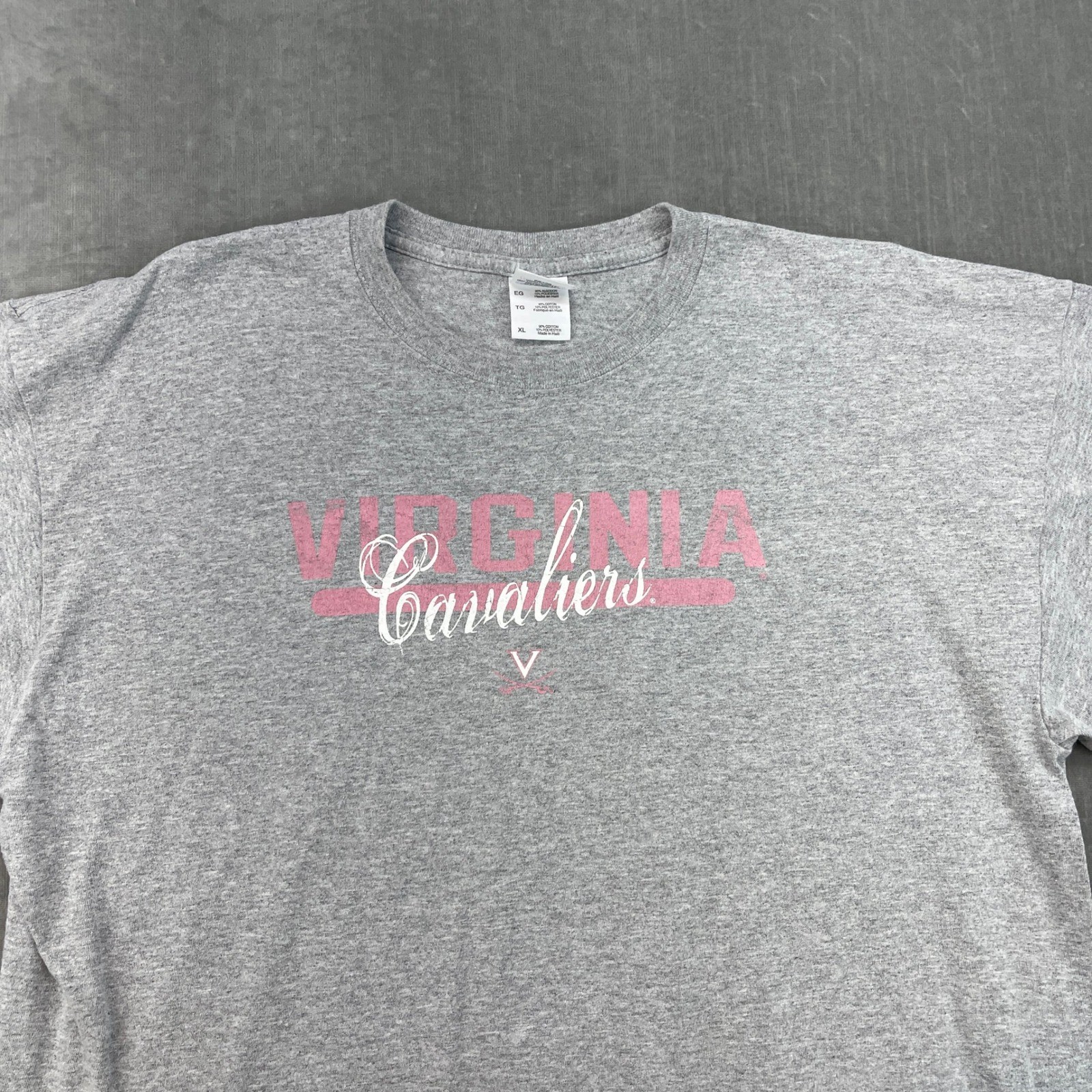 Virginia Cavaliers Mens XL Gray Gildan Graphic T-Shirt Short Sleeve Heavy Cotton gallery