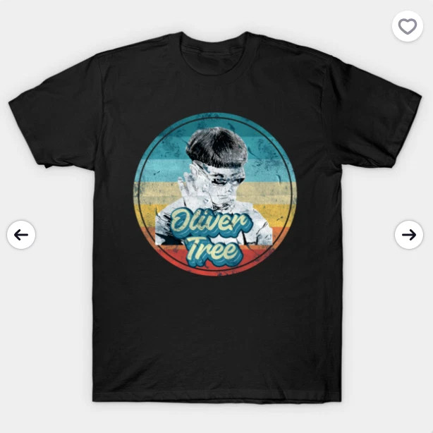 Oliver tree Retro Tee Unisex T-Shirt All Size