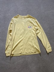 Martha’s Vineyard: Vineyard Vines Long Sleeve Pocket Tee Men’s Small Yellow
