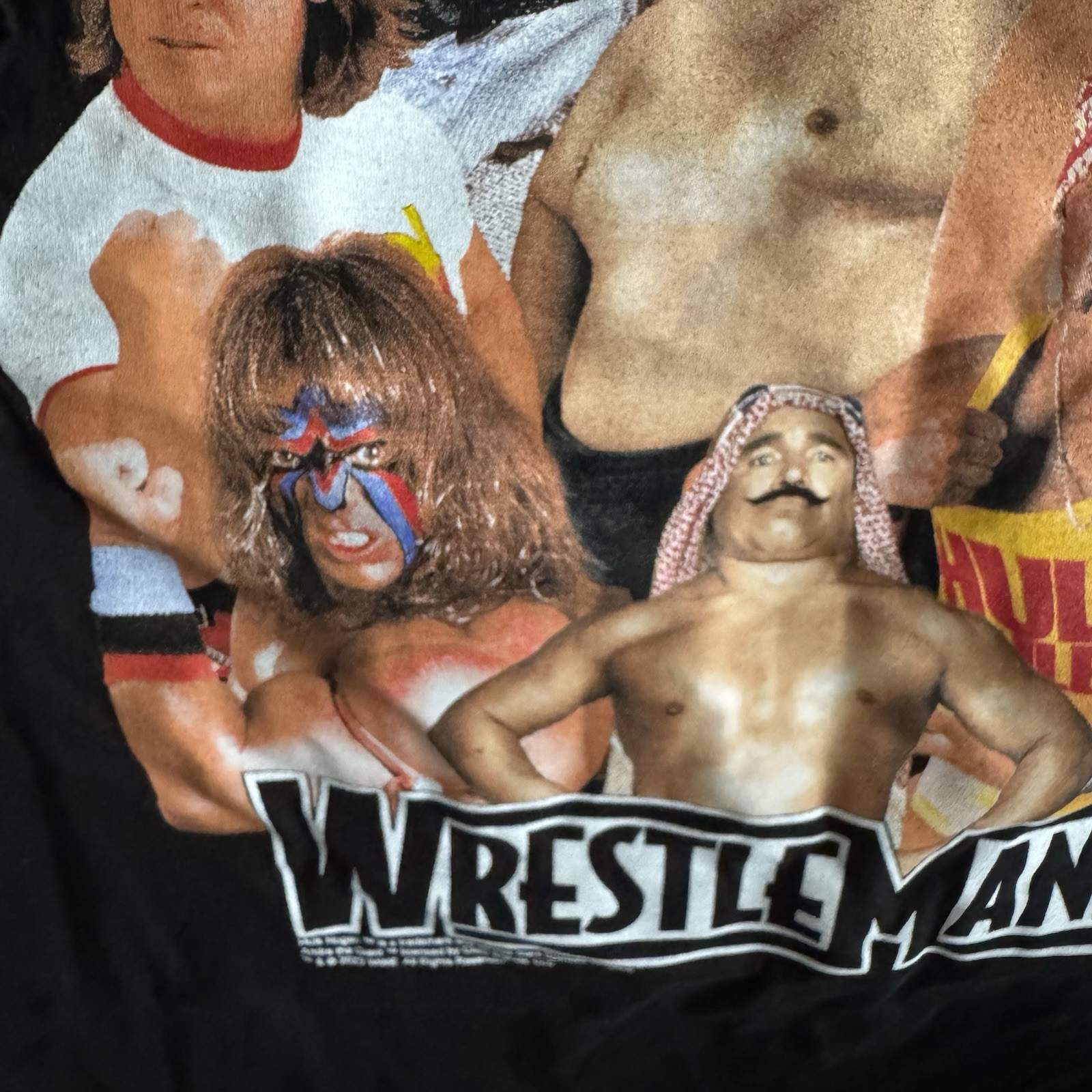 WWE Wrestle Mania Super Stars Legends Retro Graphic Shirt Hulk Hogan Andre Giant gallery