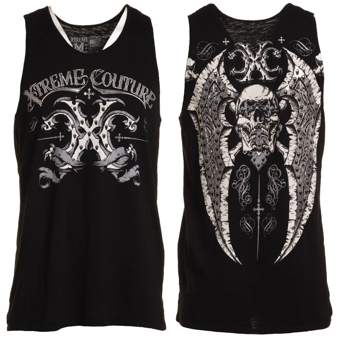 Xtreme Couture Affliction Men's Tank T-Shirt TYPHOON Black Wings Biker S-5XL gallery
