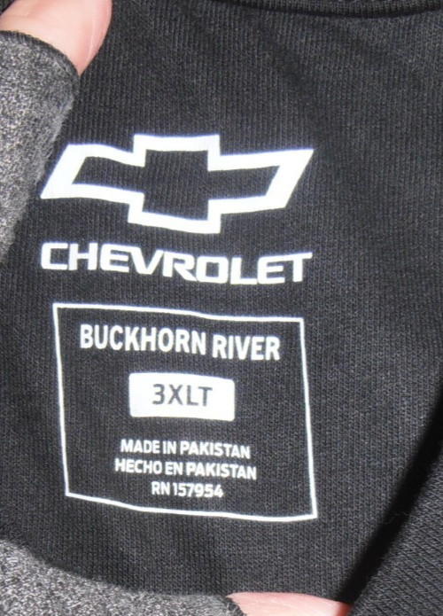 NWT- CHEVROLET "TIRE TRACKS USA FLAG" S/S BLACK T-SHIRT MEN'S 3XLT gallery