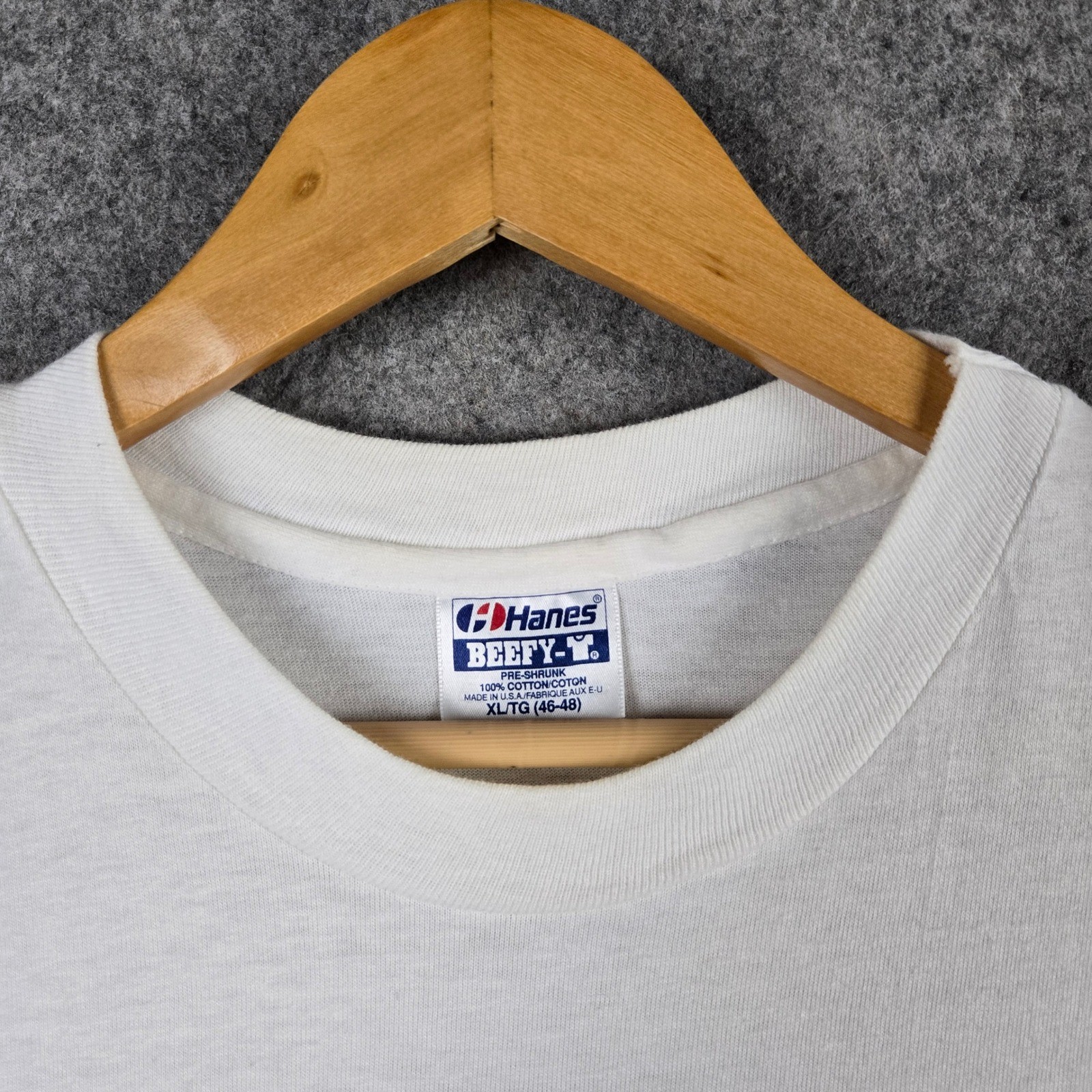 Vintage Wisconsin T-Shirt Mens XL White Cow Farm Graphic 90s Made USA Hanes gallery