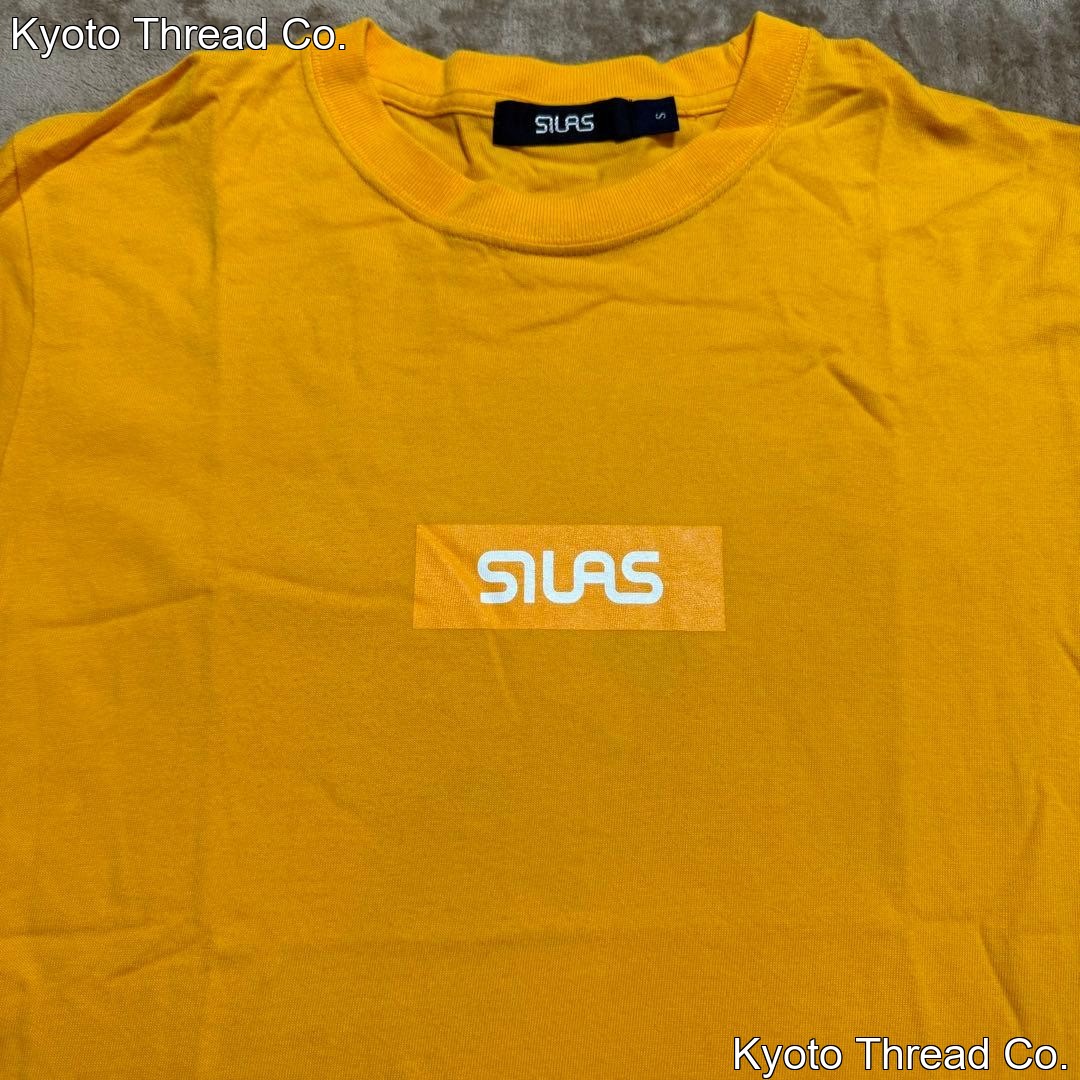 SILAS Yellow T-Shirt with Box Logo, Short-Sleeve, S Size gallery