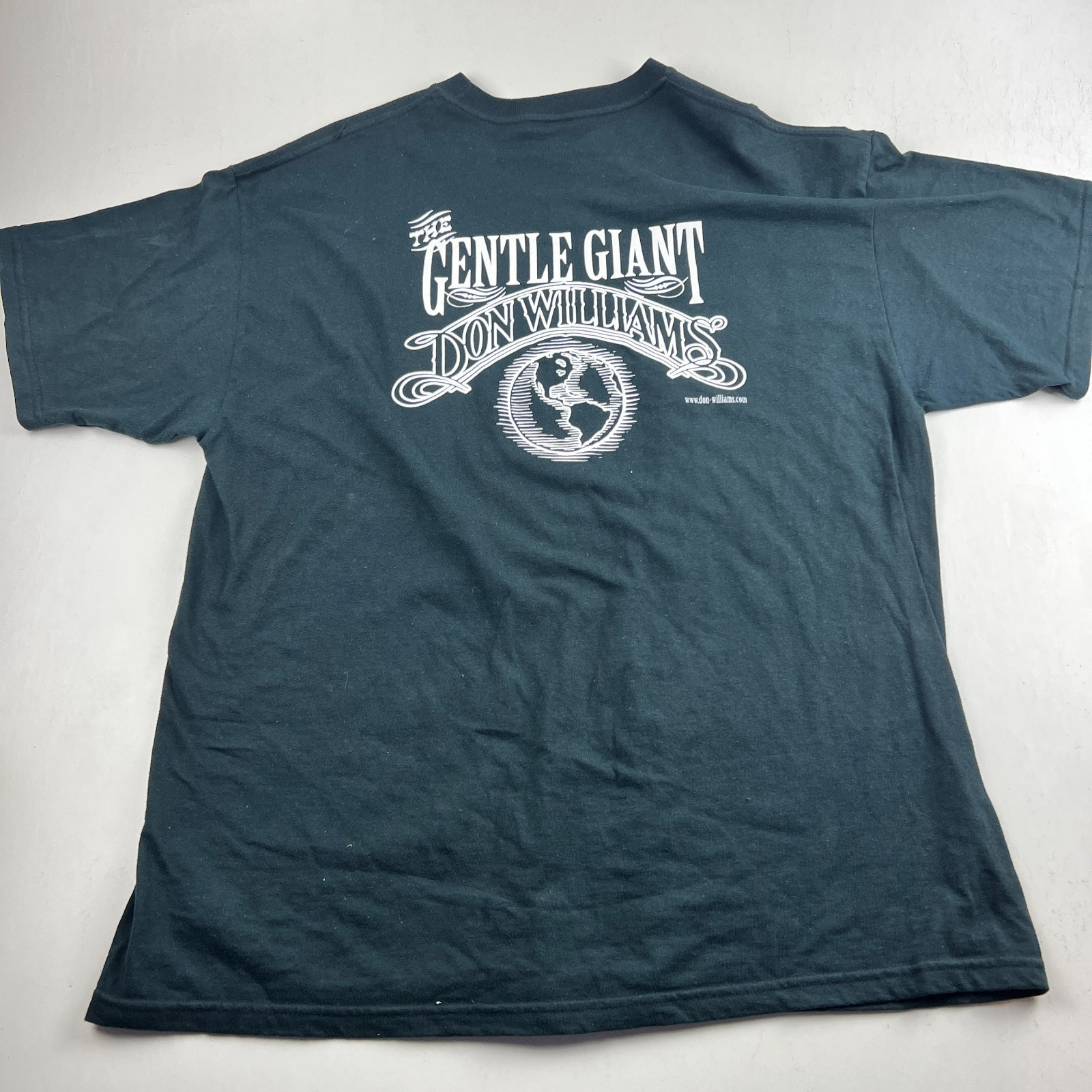 Don Williams Gentle Giant Tour T Shirt Black XL (46") M&O Country Music Tee gallery