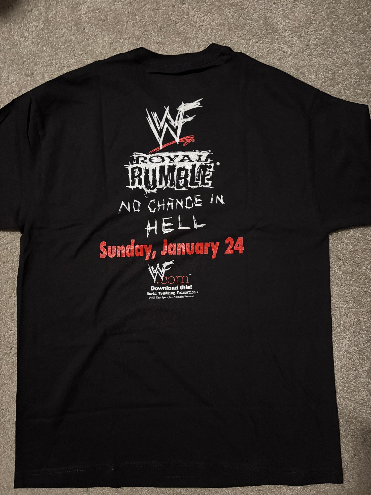 WWF Royal Rumble Shirt Size Large Stone Cold Steve Austin WWE WCW ECW gallery