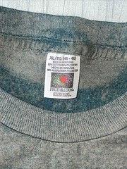 Blank Pocket T-Shirt Distressed Green Earthy Grunge Sun Fade Workwear Crew XL