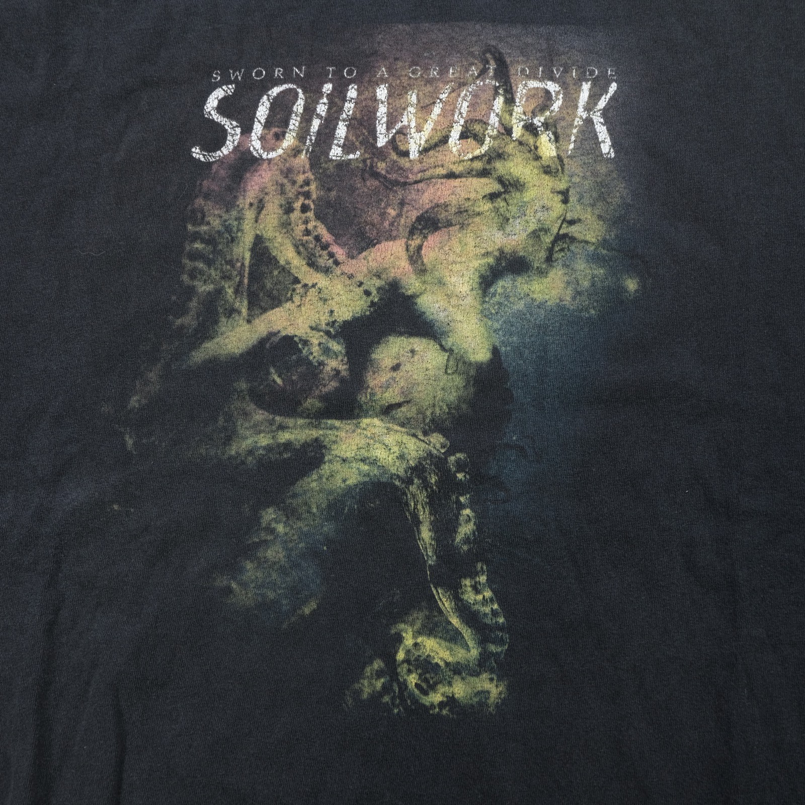 Rare Vintage Soilwork Sworn to a Great Divide 2009 Tour T Shirt 2000s Black 2XL gallery