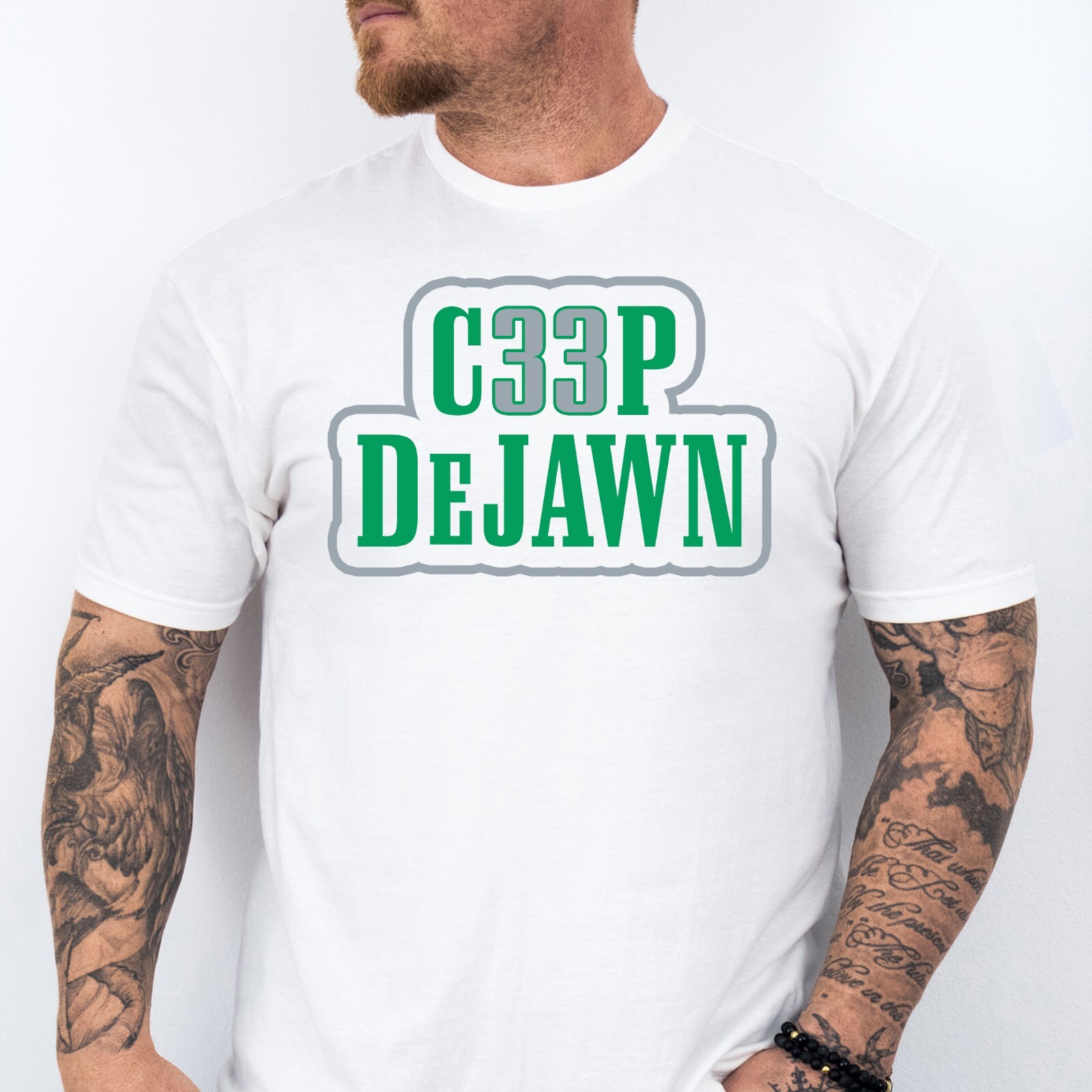 C33P DEJAWN | Philadelphia Football themed Soft Ring Spun Cotton T-Shirt gallery