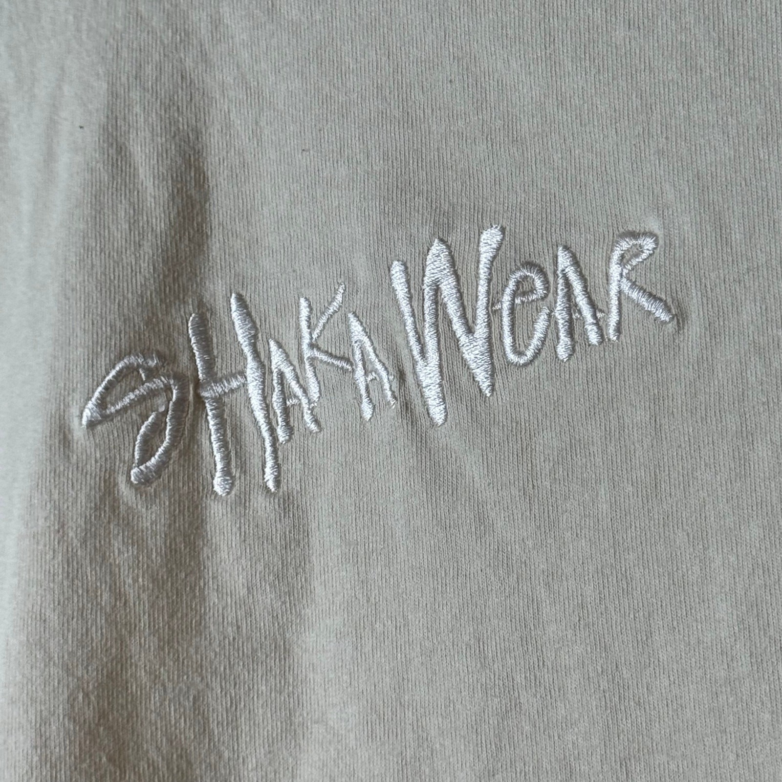Shaka Wear Pale Yellow Super Max Heavy Streetwear Cotton T Shirt Men's Large gallery