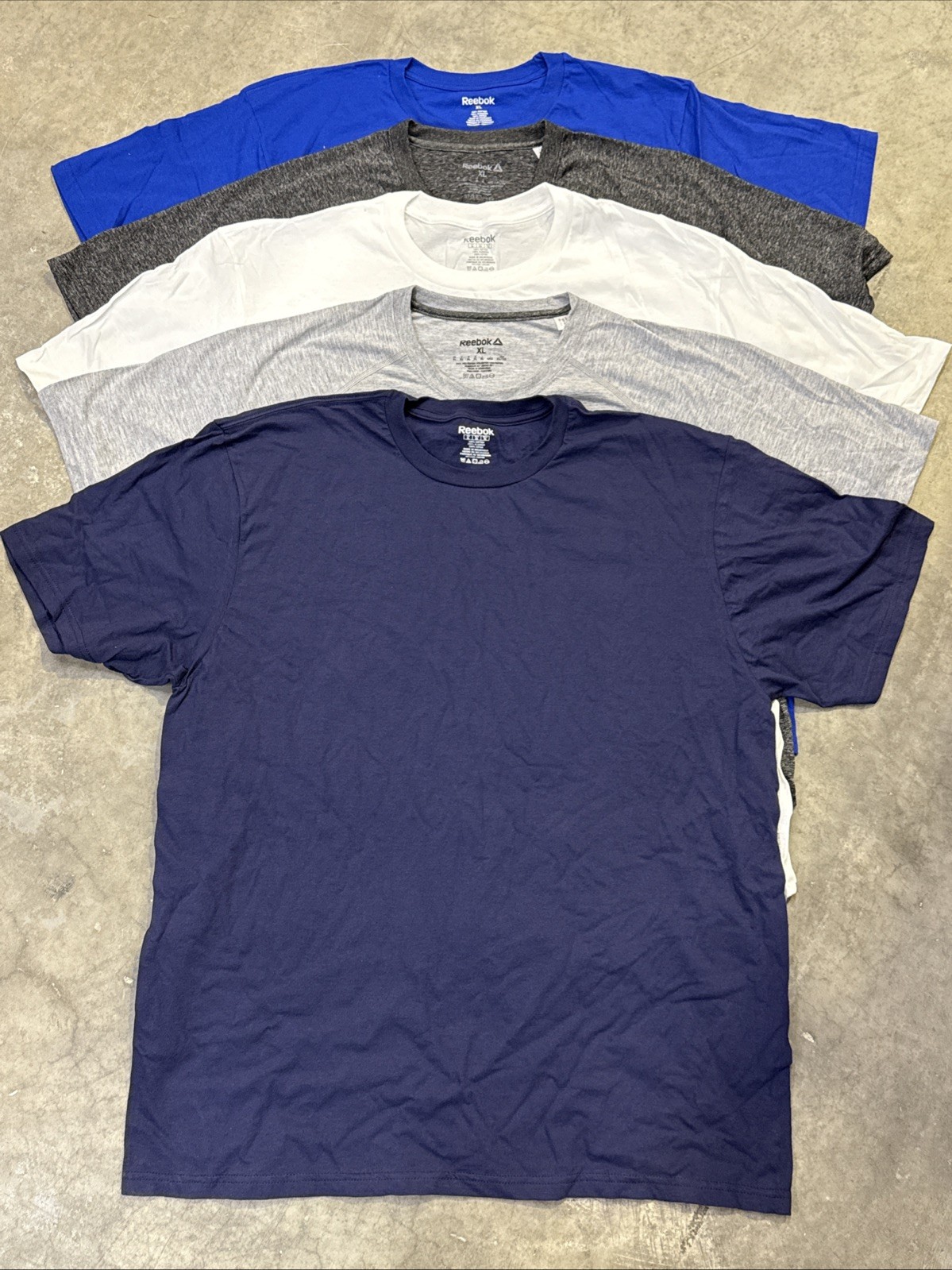Reebok Men's Short Sleeve 6 Pack New T-Shirt, Size LARGE (6 Colors Pack) gallery