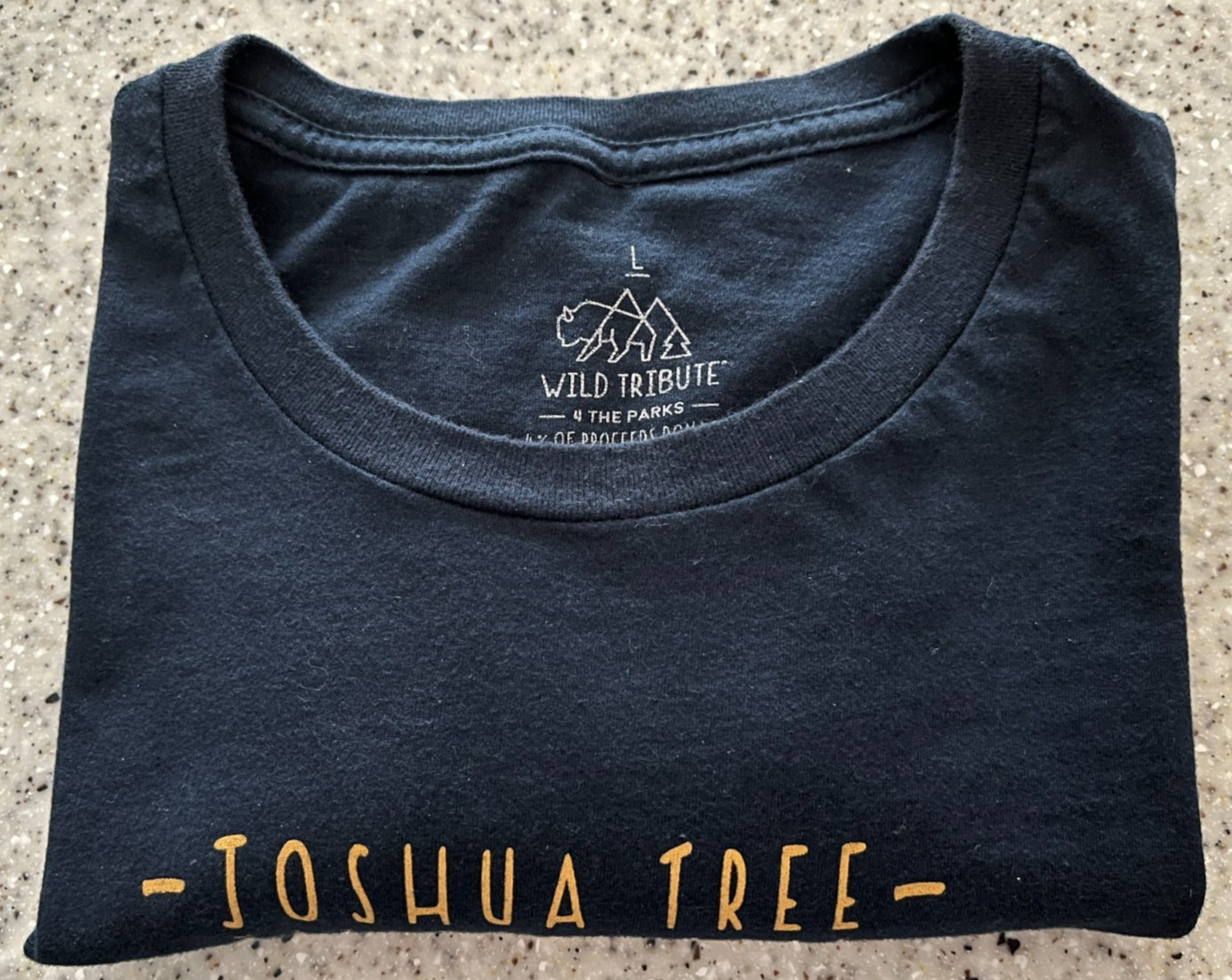 WILD TRIBUTE JOSHUA TREE NATIONAL PARK T - SHIRT Dark Blue MEN'S LARGE Logo gallery