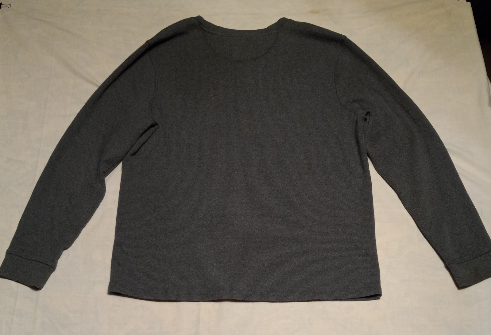 FREE SHIPPING Members Mark Men 2X Thermal Henley Long Sleeve Shirt ** 2JC17 gallery