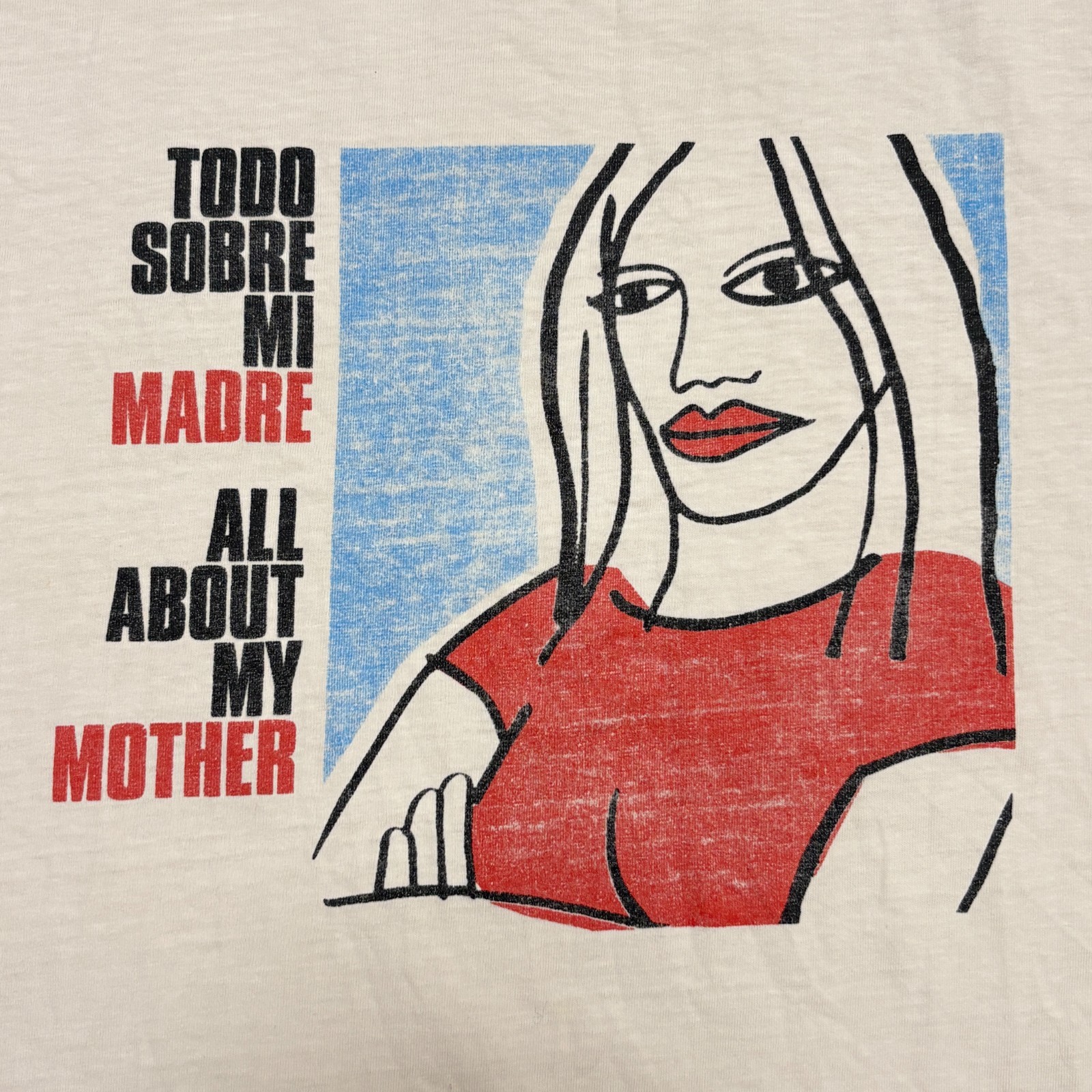 Vintage Movie Promo Shirt Mens XL White 90s Pedro Almodovar Art Graphic Cinema gallery