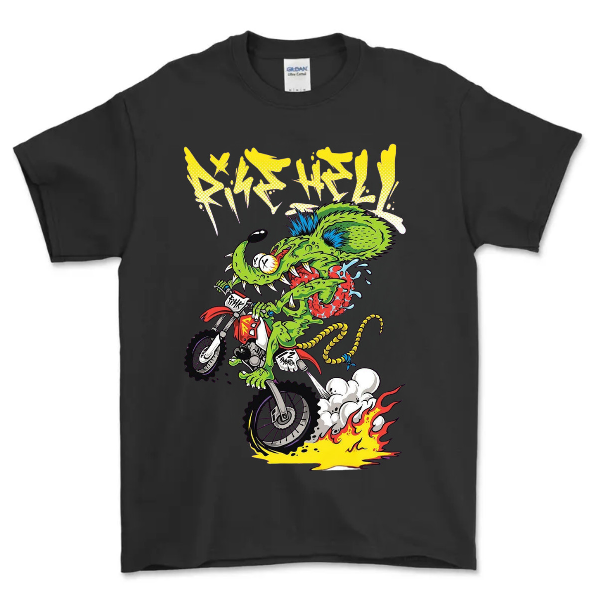ED ROTH RAT FINK ORIGINAL MIGHTY MUSTANG BLACK T SHIRT STYLE 25