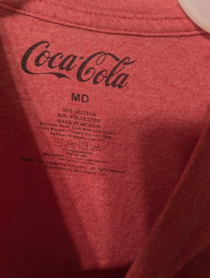 Red Coca Cola T Shirt | Medium | Lightly Weathered | Measurements in Description gallery