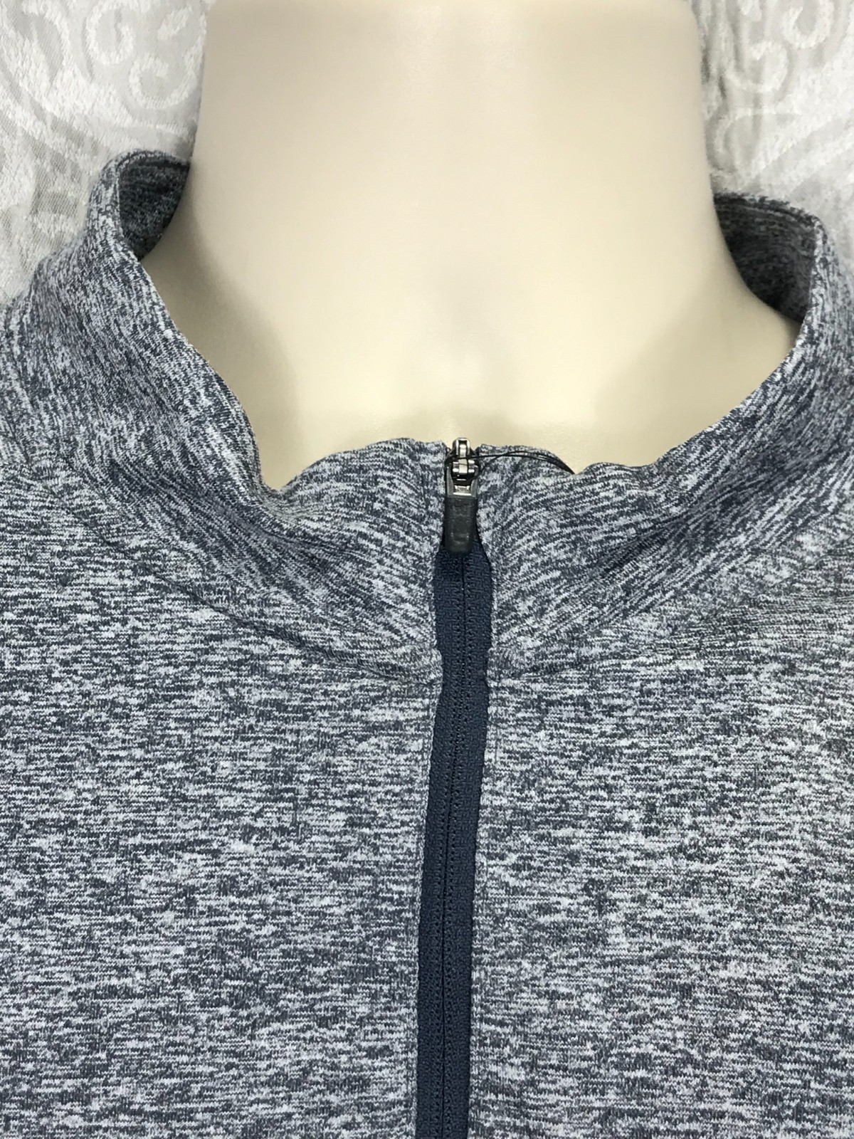 Nike Element Dri-FIT Half Zip Running Shirt Men's Size XXL Thunder Blue/Heather gallery
