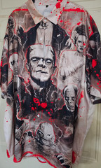 Frankenstein Dracula Creature Universal Monsters Men’s 4xl Short Sleeve Shirt
