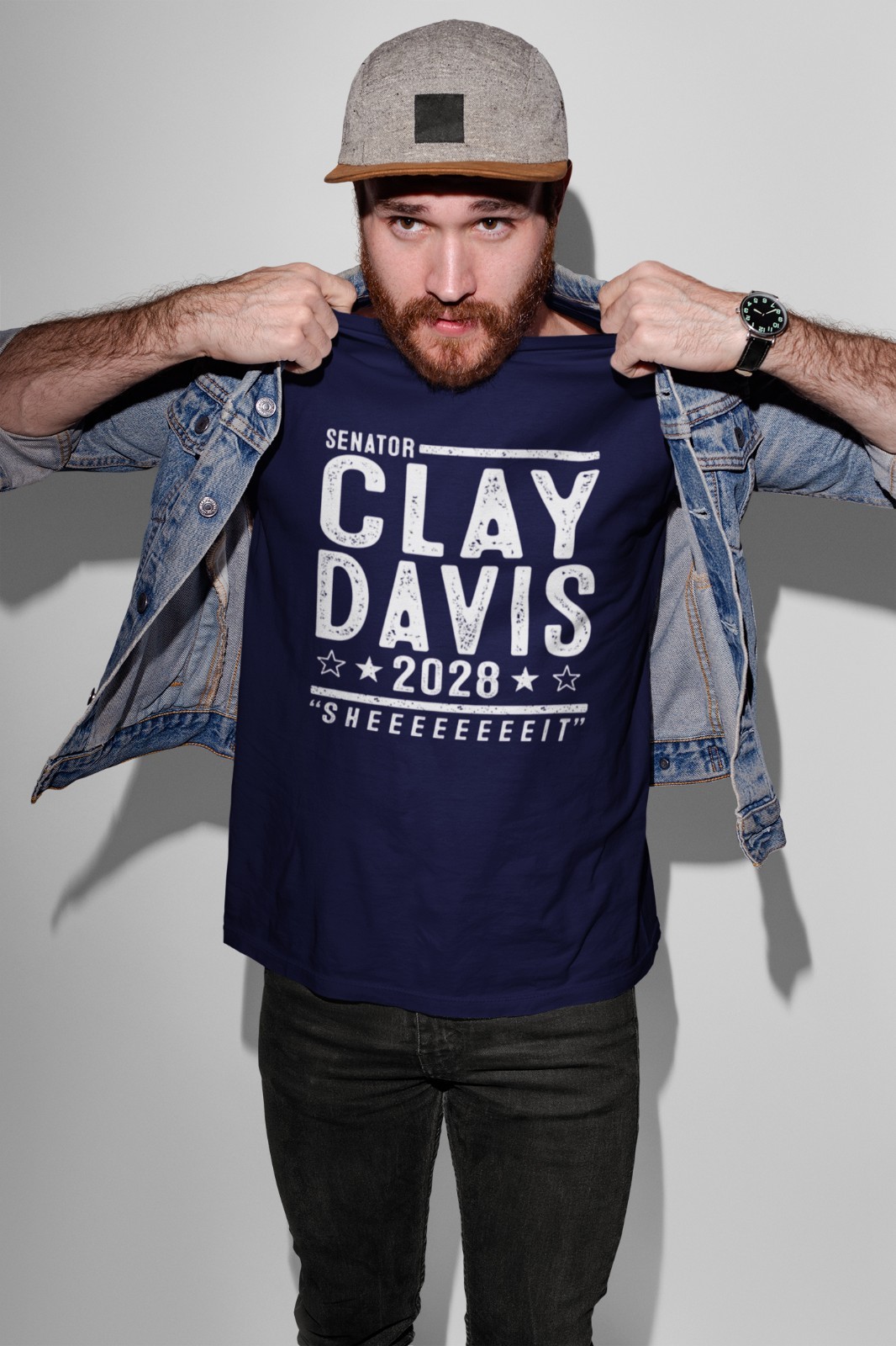 Sen Clay Davis 2028 Election humor - Sheeeit - funny wire tv show Soft T-shirt gallery
